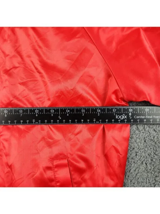 VTG Circus Bomber Jacket Youth Large Hadi Shrine Evansville IN Embroidered Lion - Picture 3 of 12